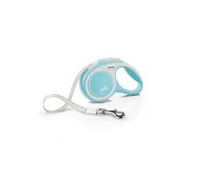 Pas Flexi Comfort XS 3M jasnoniebieski / Smycz 