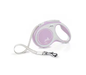 Pasek Flexi Comfort M 5m różowy / Smycz 