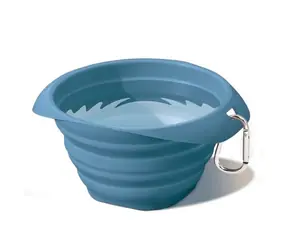 Miska dla psa Kurgo® Collaps-a-Bowl, niebieska, 710 ml