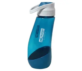 Butelka podróżna Kurgo® Gourd H2O Bottle & Bowl, niebieska, 750 ml