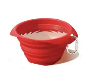 Miska dla psa Kurgo® Collaps-a-Bowl czerwona 710 ml
