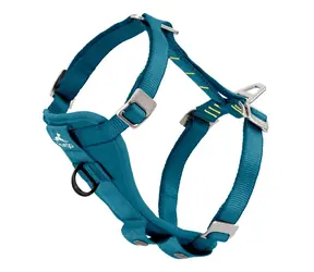 Kurgo® Tru-Fit Wzmocnione Szelki Bezpieczeństwa dla Psów z Pasem Bezpieczeństwa Niebieski S