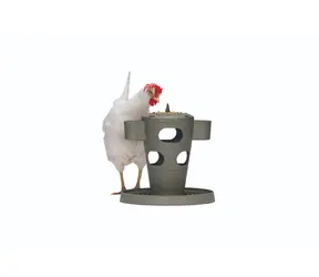 Karmnik dla drobiu Beeztees Snack Tower, szary, 32,5 cm