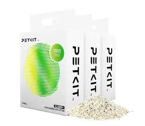 PetKit Clump+ Tofu żwirek dla kotów mieszany / żwirek zbrylający / 3× 2,4 kg