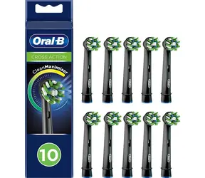 Oral-B Cross Action - CleanMaximiser (10 szt.) / zapasowa główka rotacyjna / do szczoteczki Oral-B / czarna