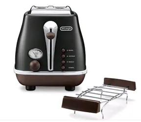 DeLonghi Icona Vintage CTOV 2103.BK czarny / toster / 900 W / 4 funkcje 