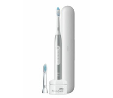 Oral-B Pulsonic Slim Luxe 4500 grey / szczoteczka soniczna / 2x główki / 62000 uderzeń / 3 programy / timer / etui
