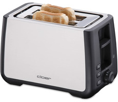 Cloer 3569 srebrny / Toster / 1000W / dwa tosty