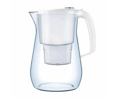 AQUAPHOR Onyx 4,2 l biały + 3x filtr / Czajnik filtrowany / do 200 l / filtr: B100-25 Mg+