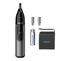 Philips Nosetrimmer series 3000 NT3650-16 / wielofunkcyjna maszynka do włosów / 2 nasadki / etui / czarna