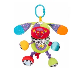 Playgro - Piesek wiszący z gryzakami / od 3 miesięcy