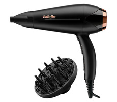 Babyliss D570DE czarny / Suszarka do włosów / 2200 W / prędkość powietrza 90 kmh / 2 prędkości i 3 temperatury 