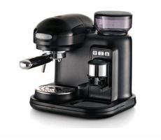 Ariete 1318 Moderna Espresso czarny / Ekspres dźwigniowy do kawy / 1080 W / 0,7 l / 15 barów / młynek