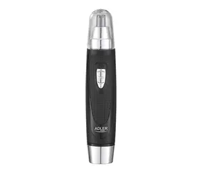 Adler AD 2911 / Maszynka do włosów / uszu i nosa / 1x bateria AA / czarna