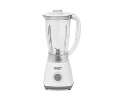 Adler AD 4057 / blender stołowy / 450W / 4 prędkości / 1,5 L / Puls / biały
