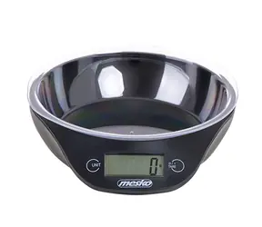 Mesko MS 3164 czarna / Waga kuchenna / miska 700 ml / funkcja TARA / średnica 13 cm 