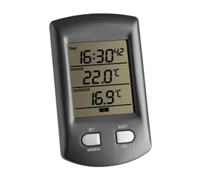 TFA 30.3034.10 - RATIO Bezprzewodowy termometr z zegarem  