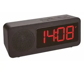 TFA 60.2546.01 - Budzik z radiem i czasem DCF oraz wyjściem USB do ładowania urządzeń mobilnych