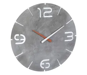 TFA 60.3536.15 - Contour Zegar ścienny z czasem sterowanym radiowo - beton