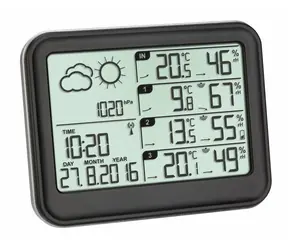TFA 35.1142.01 - VIEW Stacja pogodowa z trzema czujnikami temperatury i wilgotności 
