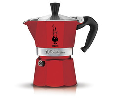 Bialetti Moka Express czajniczek na 6 filiżanek czerwony 300 ml