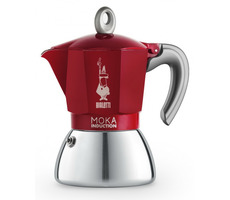 Bialetti Moka Czajnik indukcyjny na 4 filiżanki czerwony 150 ml