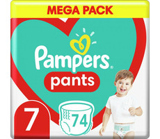 Spodnie Pampers Mega Pack (74 szt.) / Majtki / Rozmiar 7 (17+ kg)