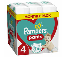 Pampers Pants Monthly Box (176 szt.) / Pieluchomajtki / Rozmiar 4 (9-14 kg)