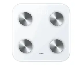 Huawei Scale 3 Bluetooth Edition biała / inteligentna waga osobista / szkło hartowane / WiFi i BT / do 150 kg / Android i iOS