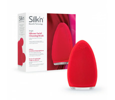 Silk&#39;n Bright red / płyn do mycia twarzy / 7 prędkości / do 8000 wibracji na minutę.