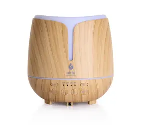 Dyfuzor zapachowy Airbi SONIC jasne drewno / oświetlenie LED i głośnik BT / 300 ml 