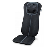 BEURER MG 254 Mata do masażu fotela Shiatsu / 4 głowice masujące / funkcja podgrzewania / czarna