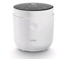 Lauben Low Sugar Rice Cooker 1500WT biały / Urządzenie do gotowania ryżu / 1,5 l / 6 programów / timer / utrzymywanie ciepła / ekran dotykowy / wyprzedaż