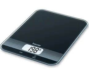 BEURER KS 19 czarna / cyfrowa waga kuchenna / max 5 kg / funkcja TARA / g/lb/ml/oz