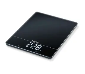 BEURER KS 34 XL czarna / cyfrowa waga kuchenna / max. 15 kg / funkcja TARA / g/kg/lb/oz