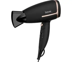 BEURER HC 25 / Podróżna suszarka do włosów / 1600W / 2 temperatury / 2 prędkości