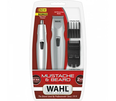 Wahl 5606-308 Zestaw do wąsów i brody / trymer do brody / szerokość ostrza: 30 mm / min. 0,5 mm / 3xAA 