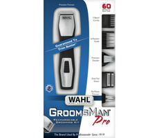 Wahl 9855-1216 GroomsMan Pro / trymer wielofunkcyjny / Szerokość ostrza: 30 mm / min. 1mm / 4 nakładki