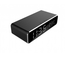 Gembird DAC-WPC-01 Czarny / Cyfrowy budzik / Ładowanie telefonu