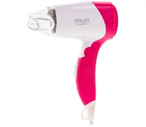 Adler AD 2259 różowy / Suszarka do włosów / 1200 W / 2 temperatury / 2 prędkości / Koncentrator / po sprzedaży