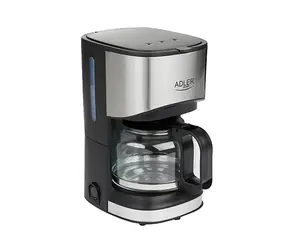 Adler AD 4407 czarny / Przelewowy ekspres do kawy / 550W / 0,7 L / szkło