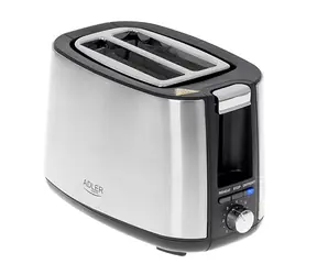 Adler AD 3214 srebrny / Toster / 900W / 2 tosty 