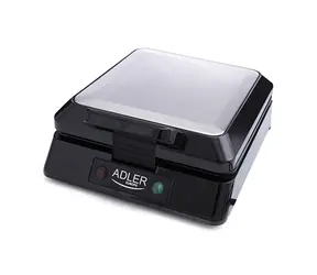 Adler AD 3036 czarny / Gofrownica / 1500 W / powierzchnie nieprzywierające 