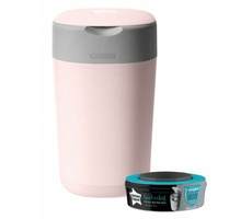 Tommee Tippee Sangenic Twist & Click różowy / Kosz na pieluchy 