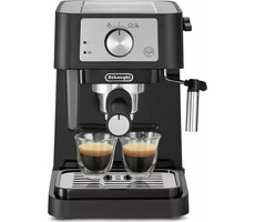 DeLonghi EC260.BK Stilosa czarny / Ekspres dźwigniowy / 1100W / 1,0 l / 15 bar / spieniacz do mleka