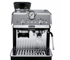 DeLonghi EC 9155.MB La Specialista Arte srebrny / Ekspres do kawy dźwigniowy / 1400W / 2,5 l / 15 barów / spieniacz do mleka / młynek / wyprzedaż