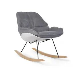 Childhome Fotel bujany Biały Szary / 101 x 69 x 79 cm