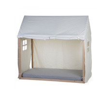 Childhome Tipi Biały tekstylny pokrowiec na ramę łóżka House 70x140cm