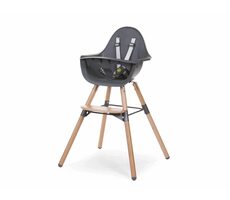 Childhome Evolu 2 Natural - Antracyt / Krzesło 2w1 / od 6 miesięcy do 6 lat