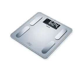 BEURER BF405 srebrna / cyfrowa waga osobowa / 200kg / rozdzielczość 100g / BT 